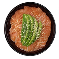 Chirashi saumon avocat