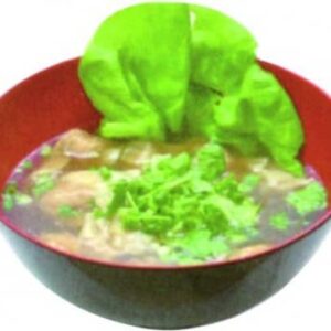 Soupe de raviolis crevette